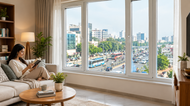 Soundproof uPVC windows for apartments