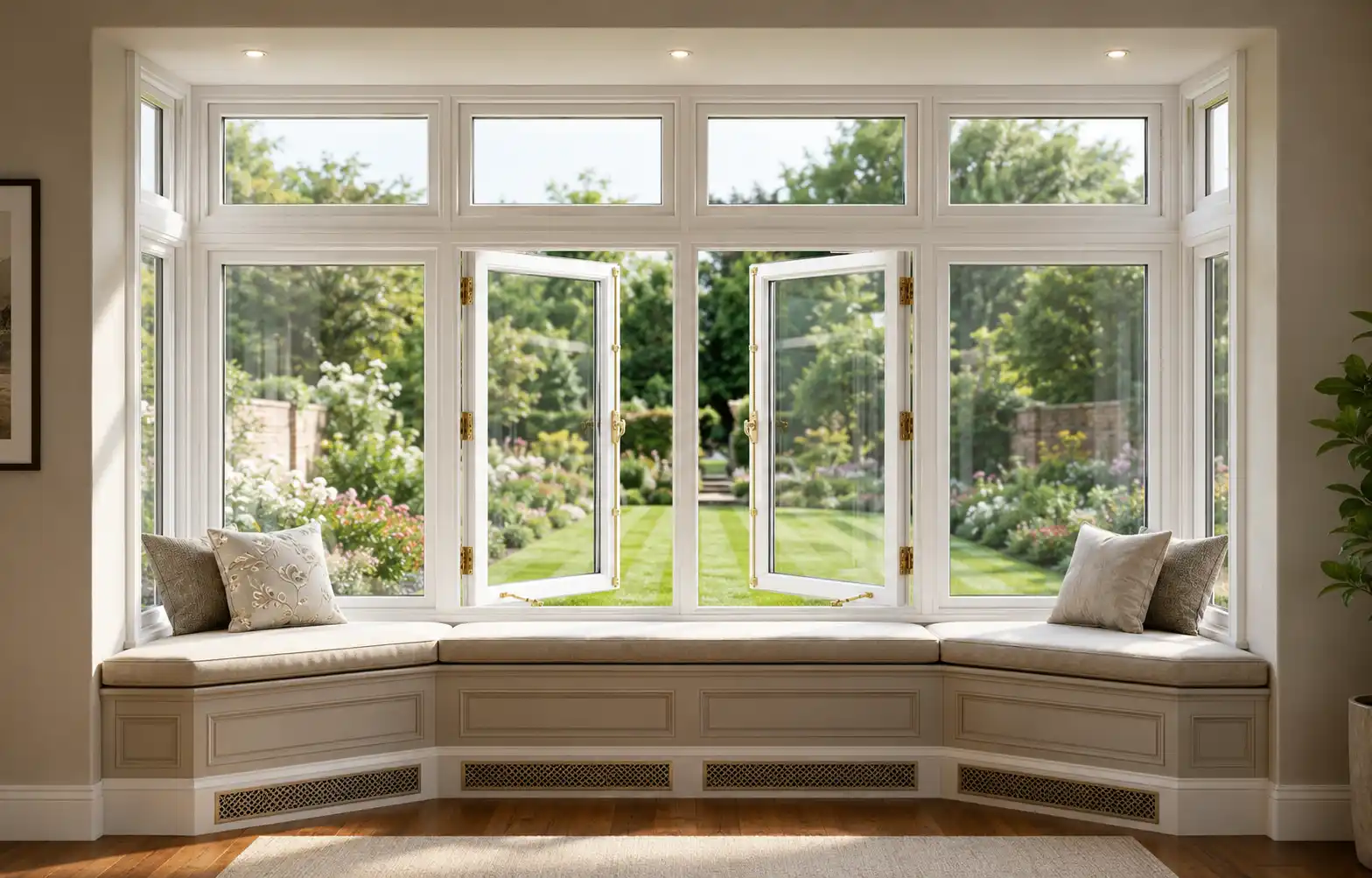 Residential custom UPVC windows for modern homes