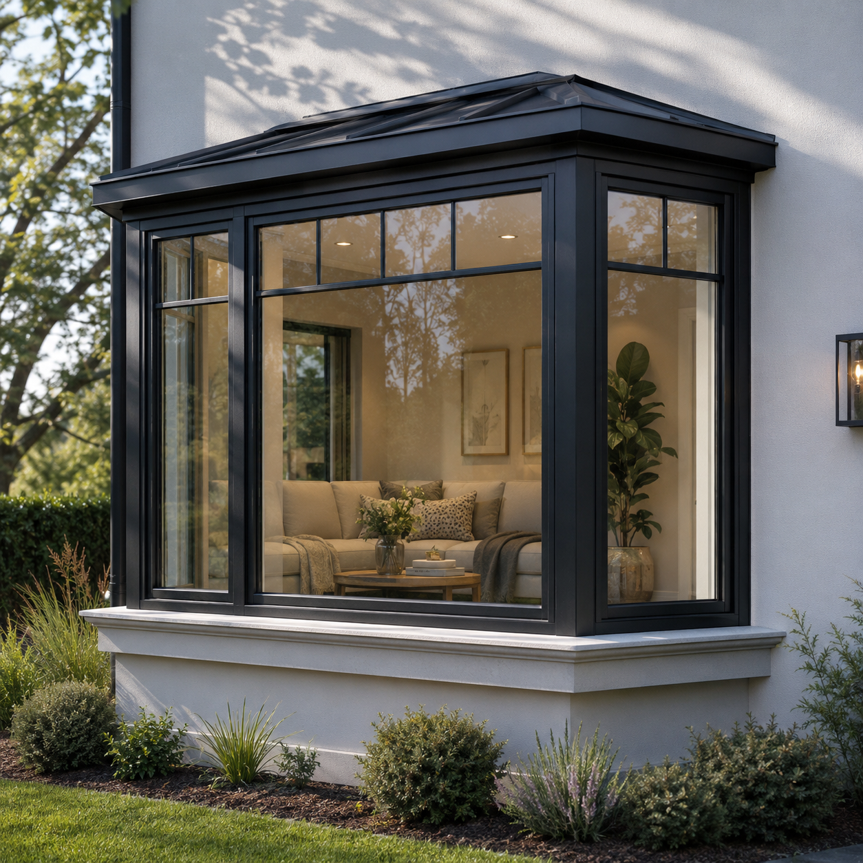 Custom combination UPVC windows designed for homes and villas