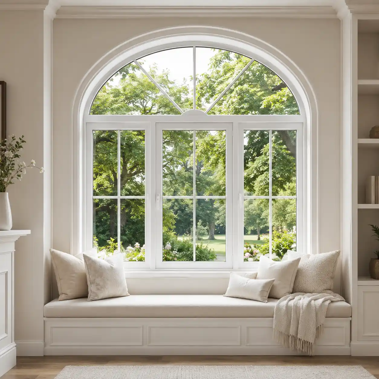 Modern custom combination UPVC windows by Chendur UPVC Windows